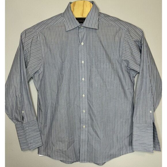 Donald J Trump Signature Collection Mens Button Up Shirt French Cuff 16 32/33 - Picture 2 of 6